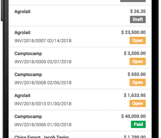 systeme de comptabilité odoo